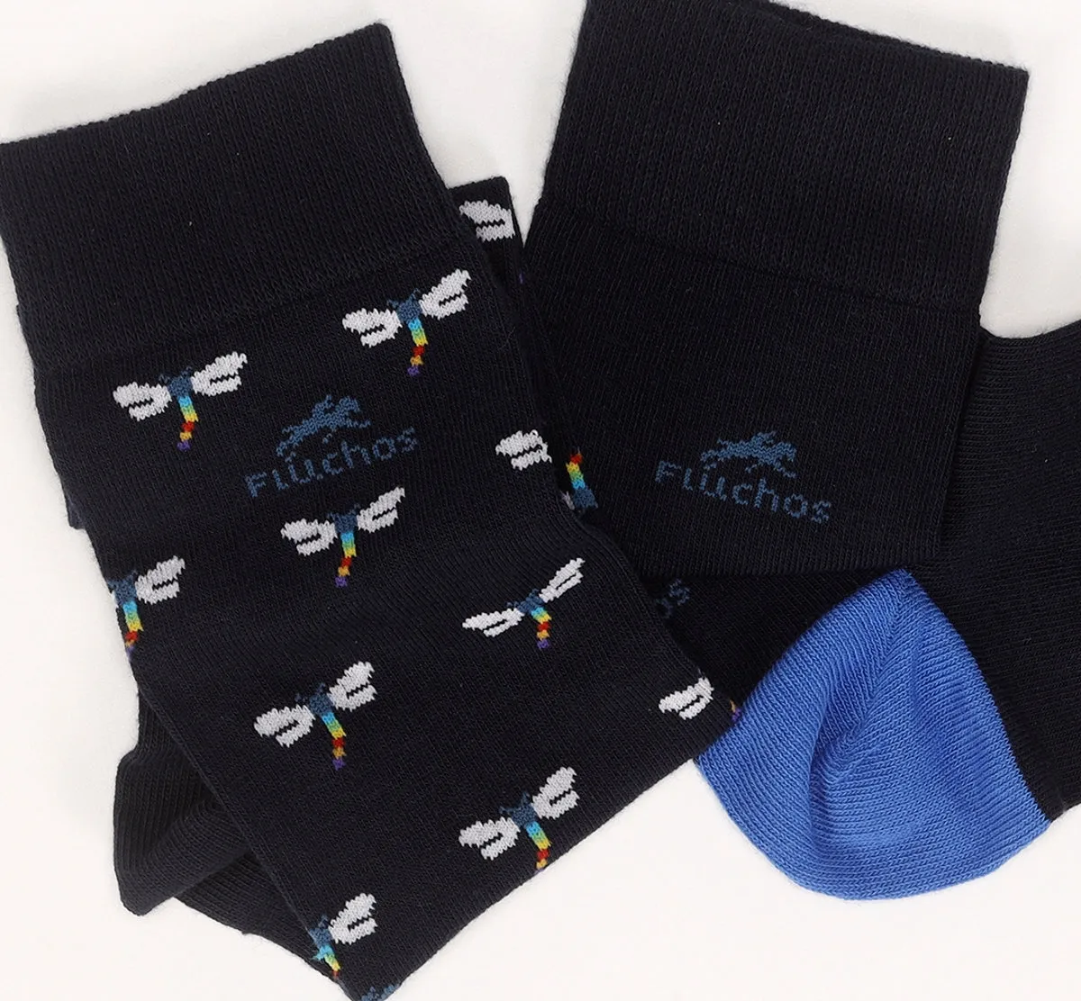 Fluchos CA0009 calzini uomo blu 2 paia fantasia