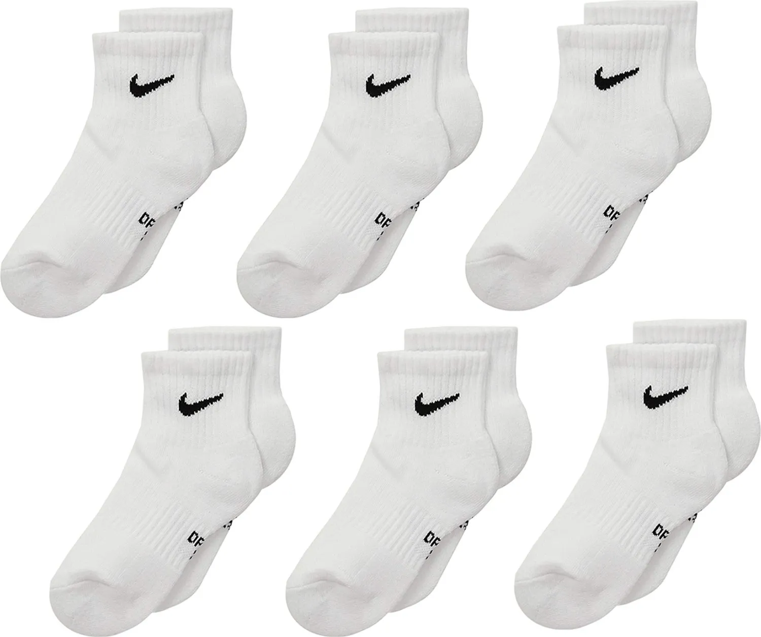 Nike Df Perf Basic calzini quarter grigi