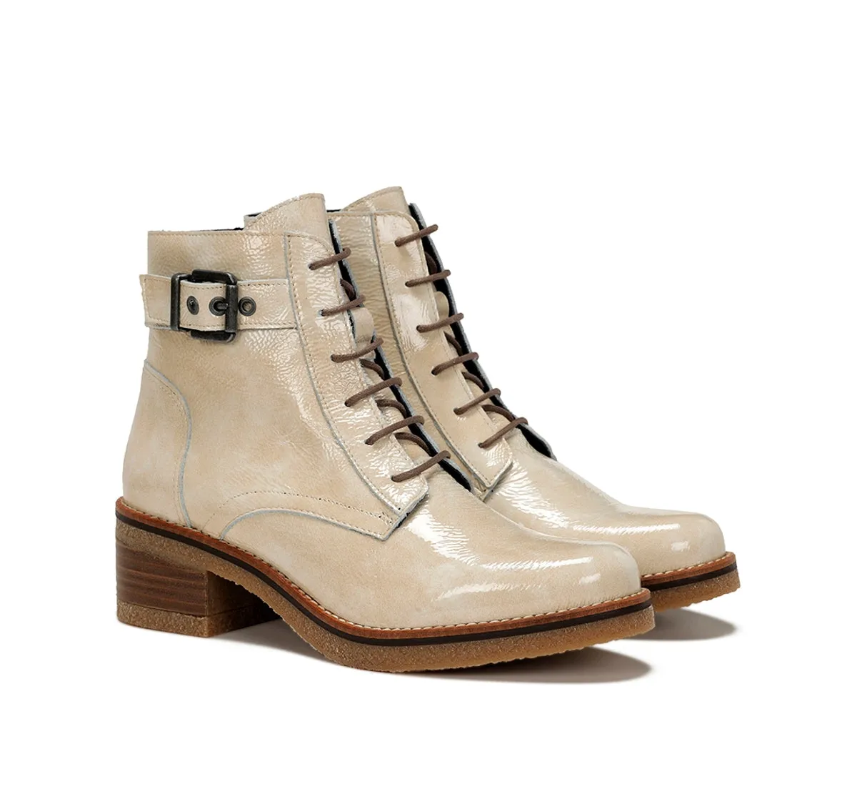 Fluchos Lucero D8686 stivaletti donna bianchi zip