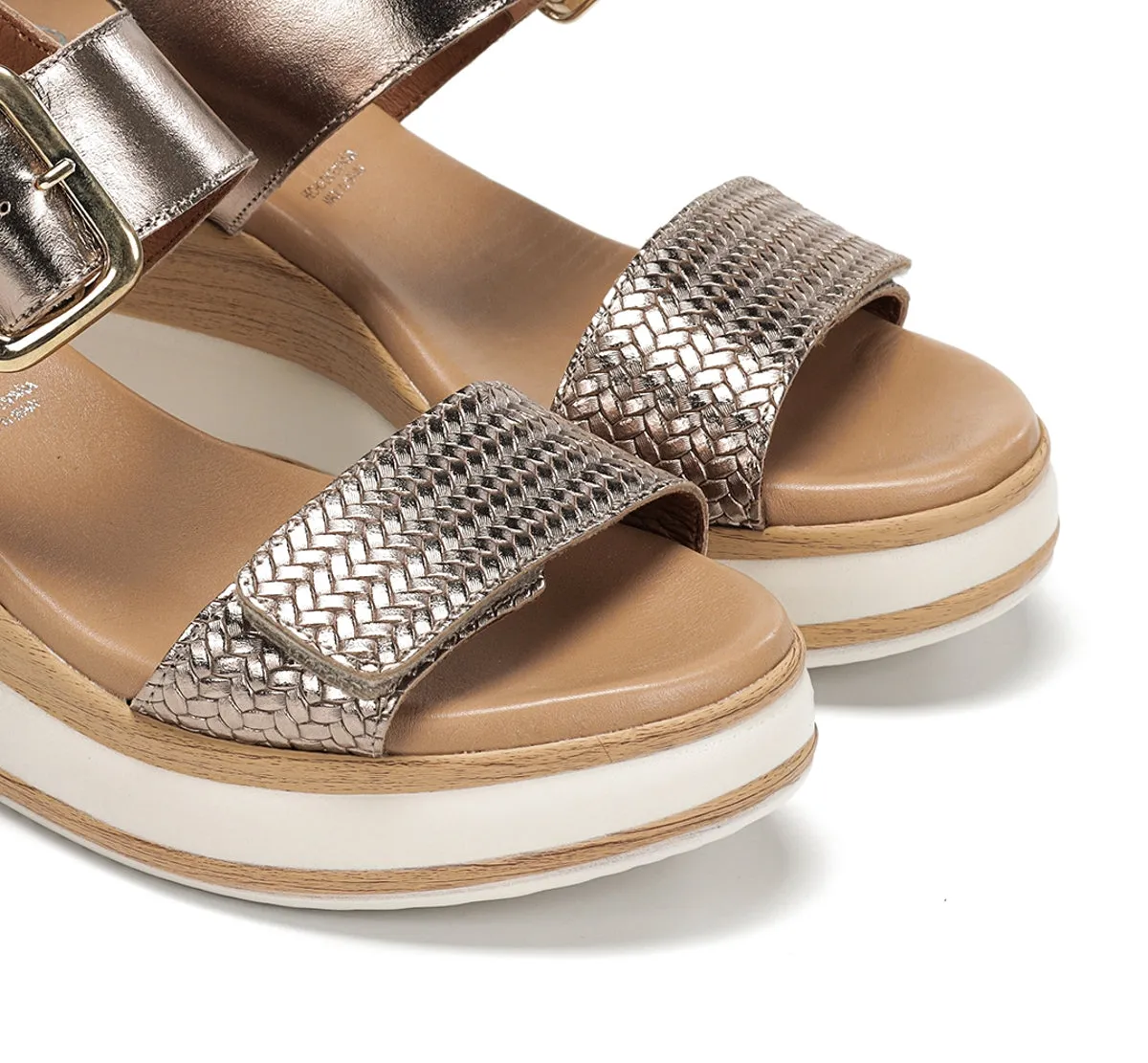 Fluchos Prince D9642 sandali donna golden zeppa