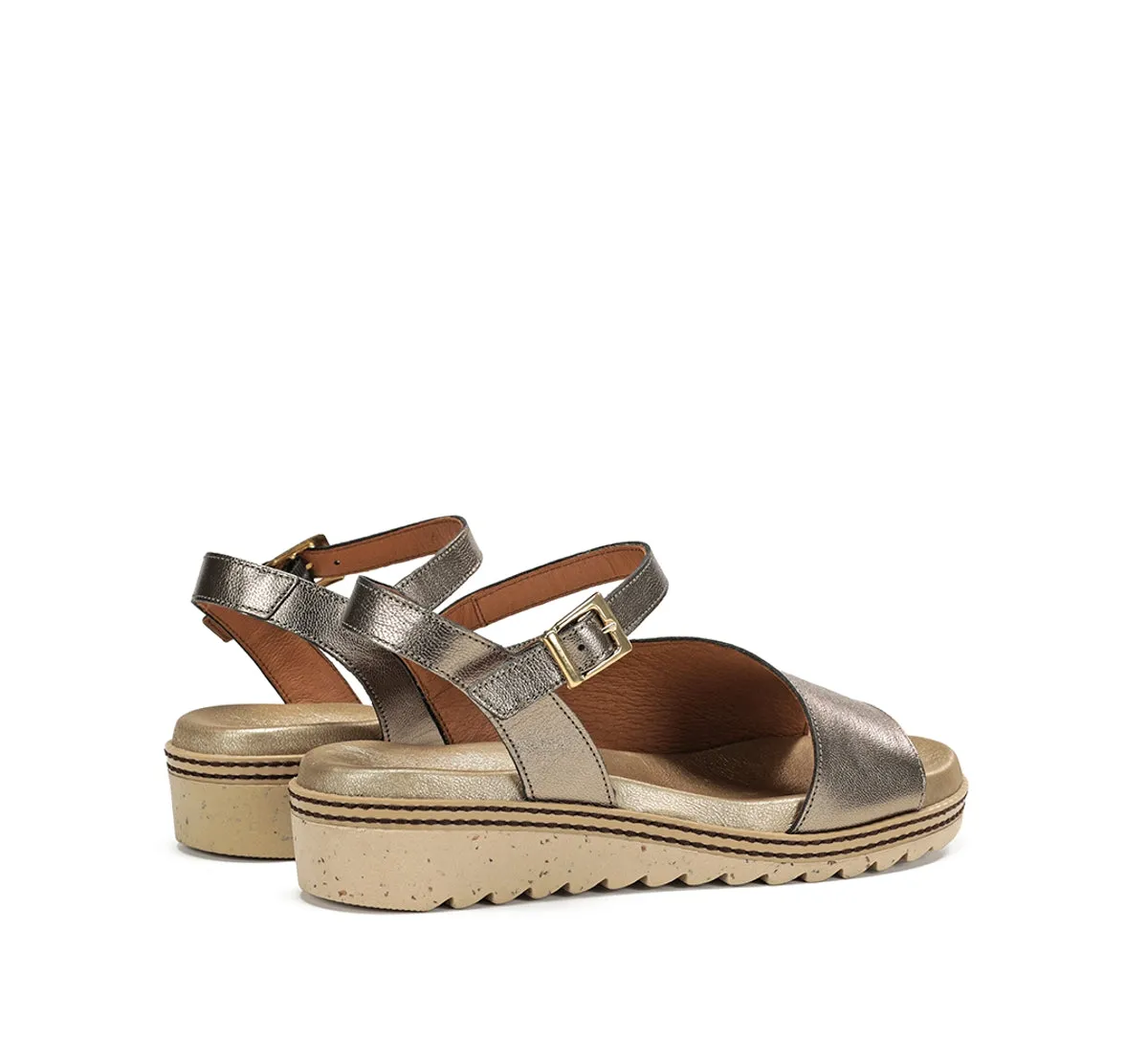 Fluchos Espe D8771 sandali argento donna velcro