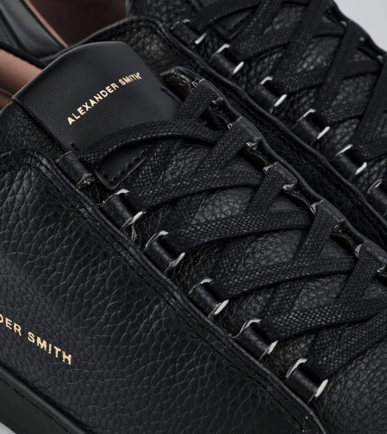 Alexander Smith Oxford sneakers uomo total black pelle