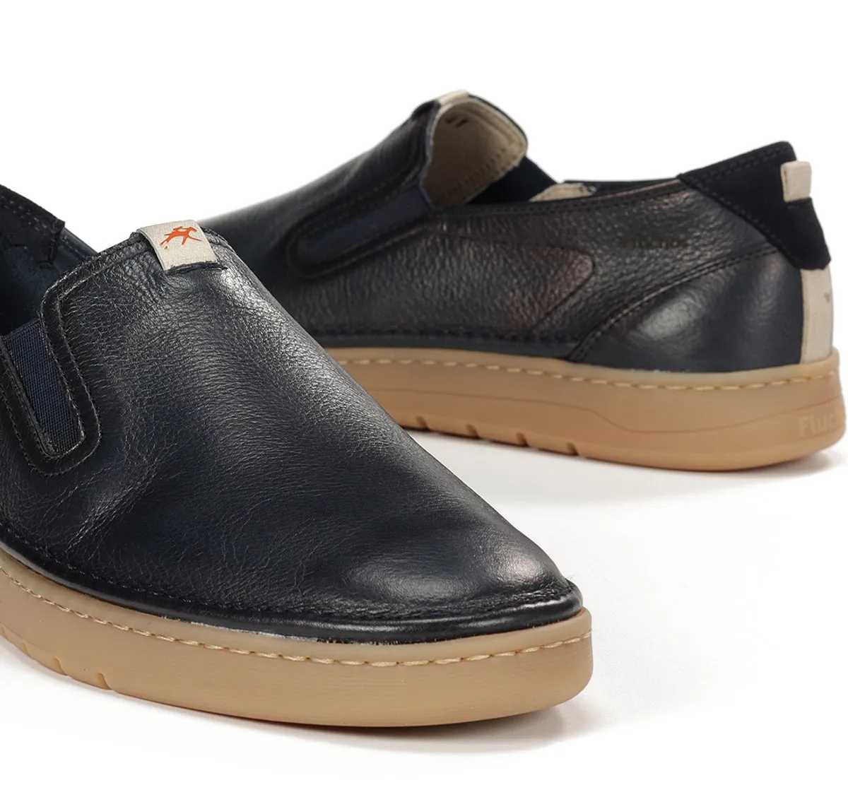 Fluchos Leo F1944 Slip On Blu Suola Retro
