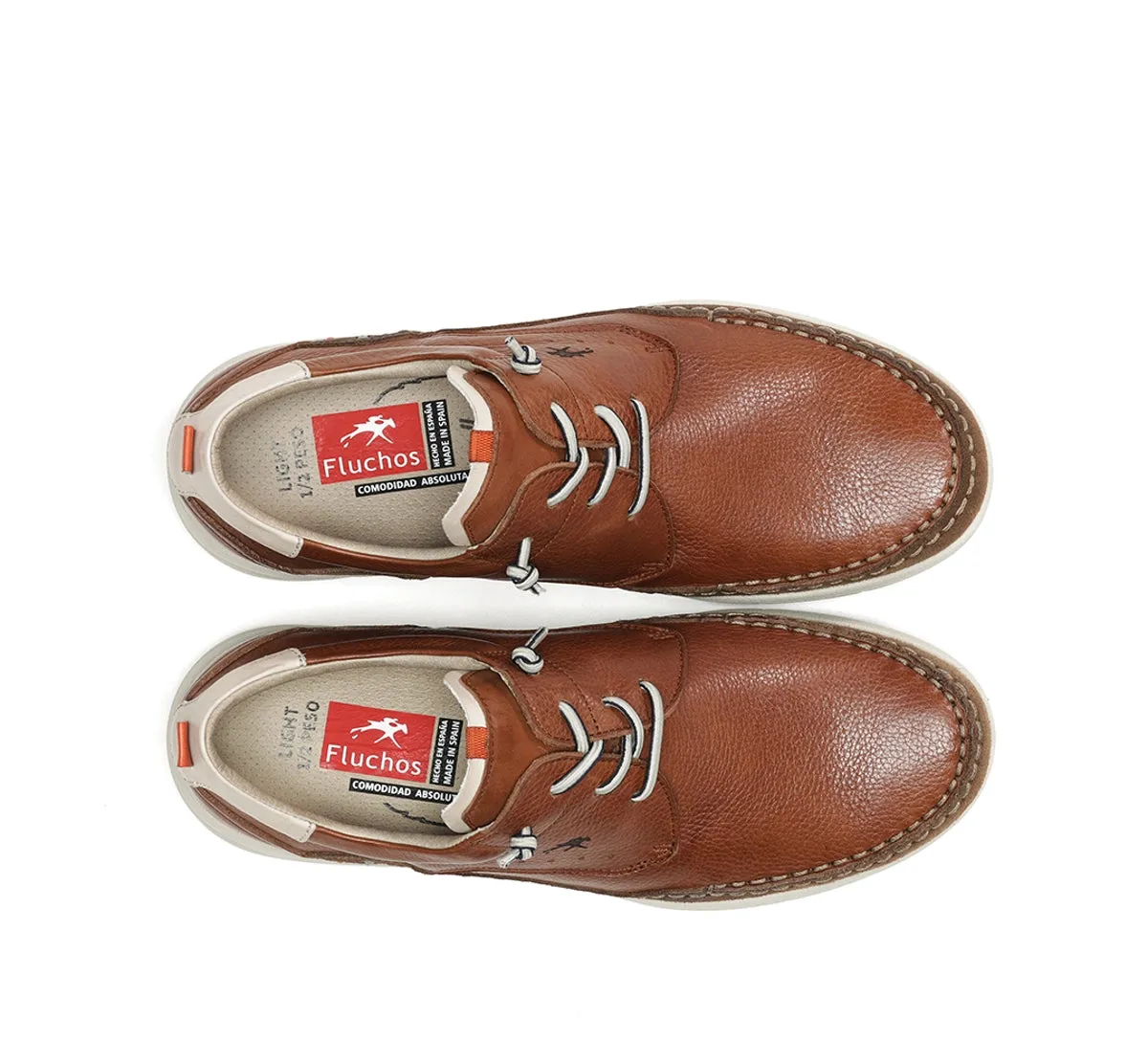 Fluchos Kai F1986 scarpa uomo marrone larga