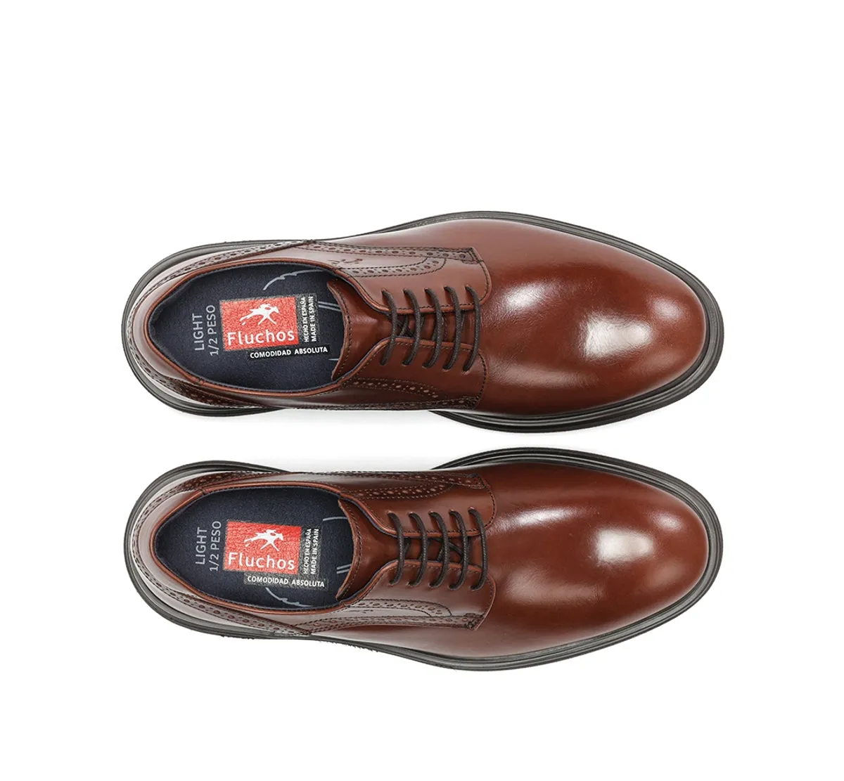 Fluchos Belgas F0630 scarpe uomo marroni classiche