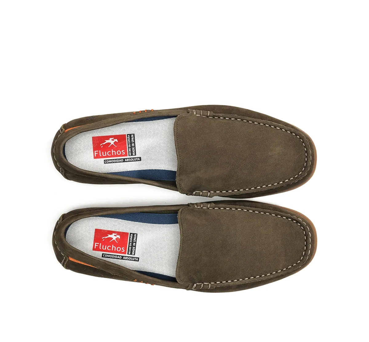 Fluchos Troy F1729 mocassini uomo marroni barca