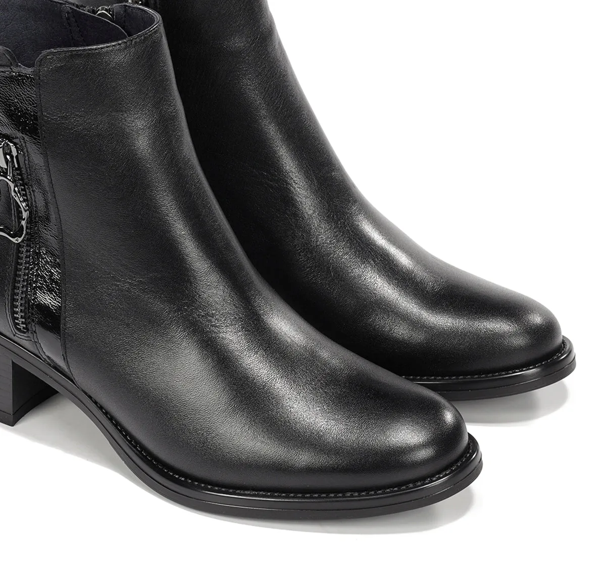 Fluchos Chiara D9434 stivaletti donna nero punta