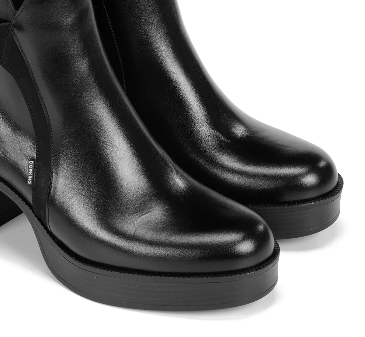 Fluchos Bowy D9589 stivaletti donna neri con tacco