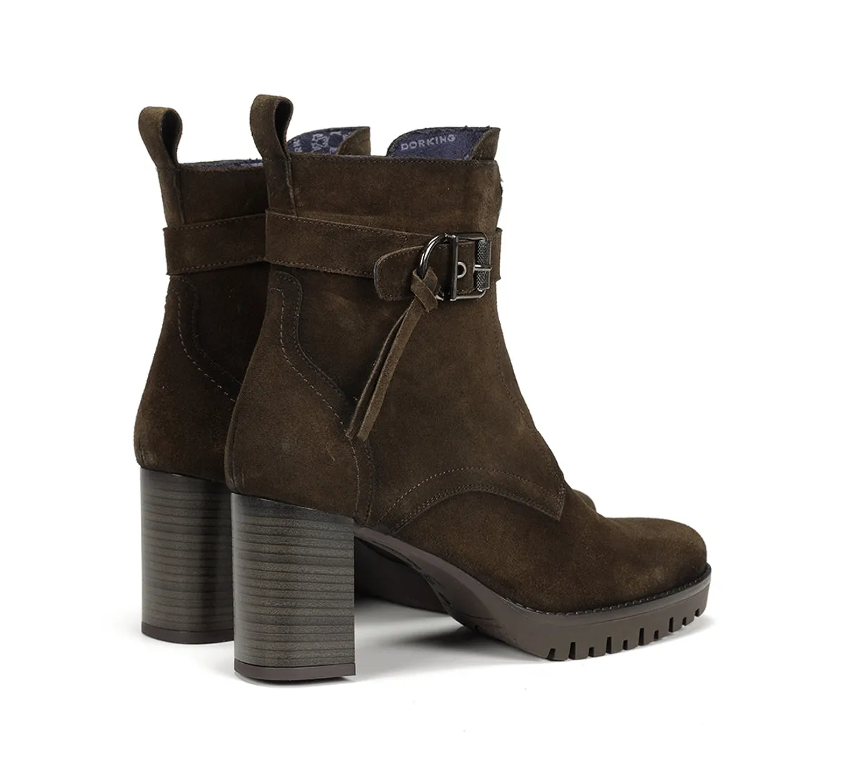 Fluchos Evie D9163 stivaletto donna verde con plateau