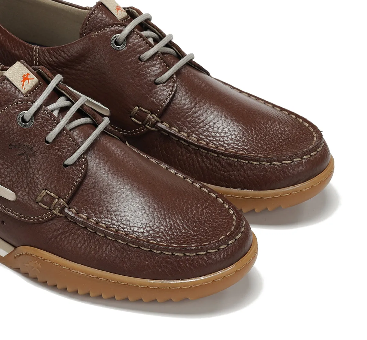 Fluchos Bruno F2434 scarpe barca marroni uomo