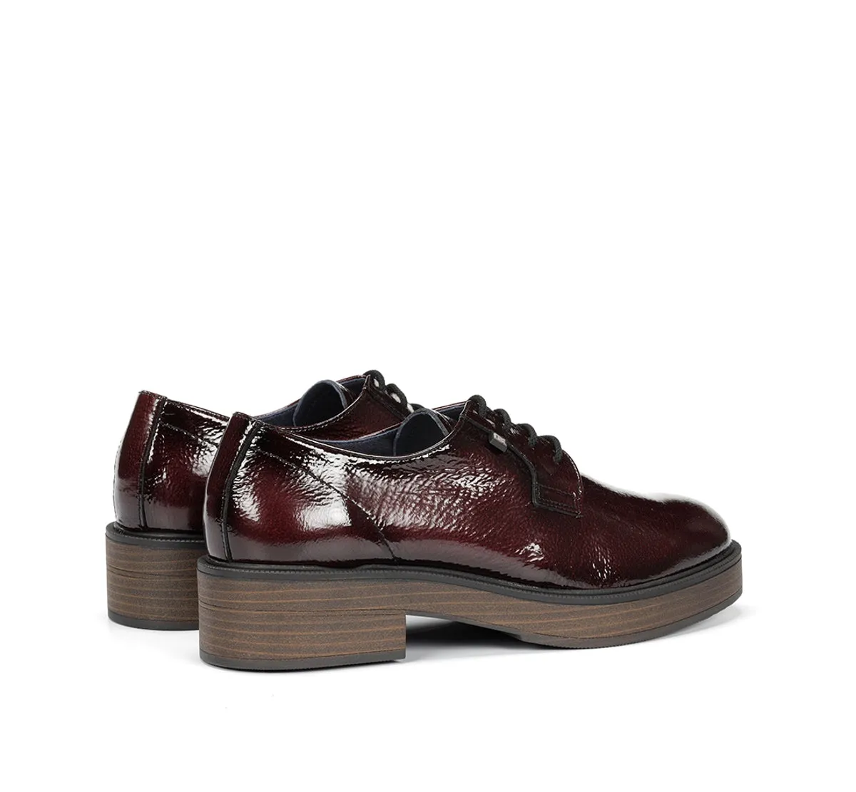 Fluchos Idaly D9387 scarpe donna bordeaux suola legno