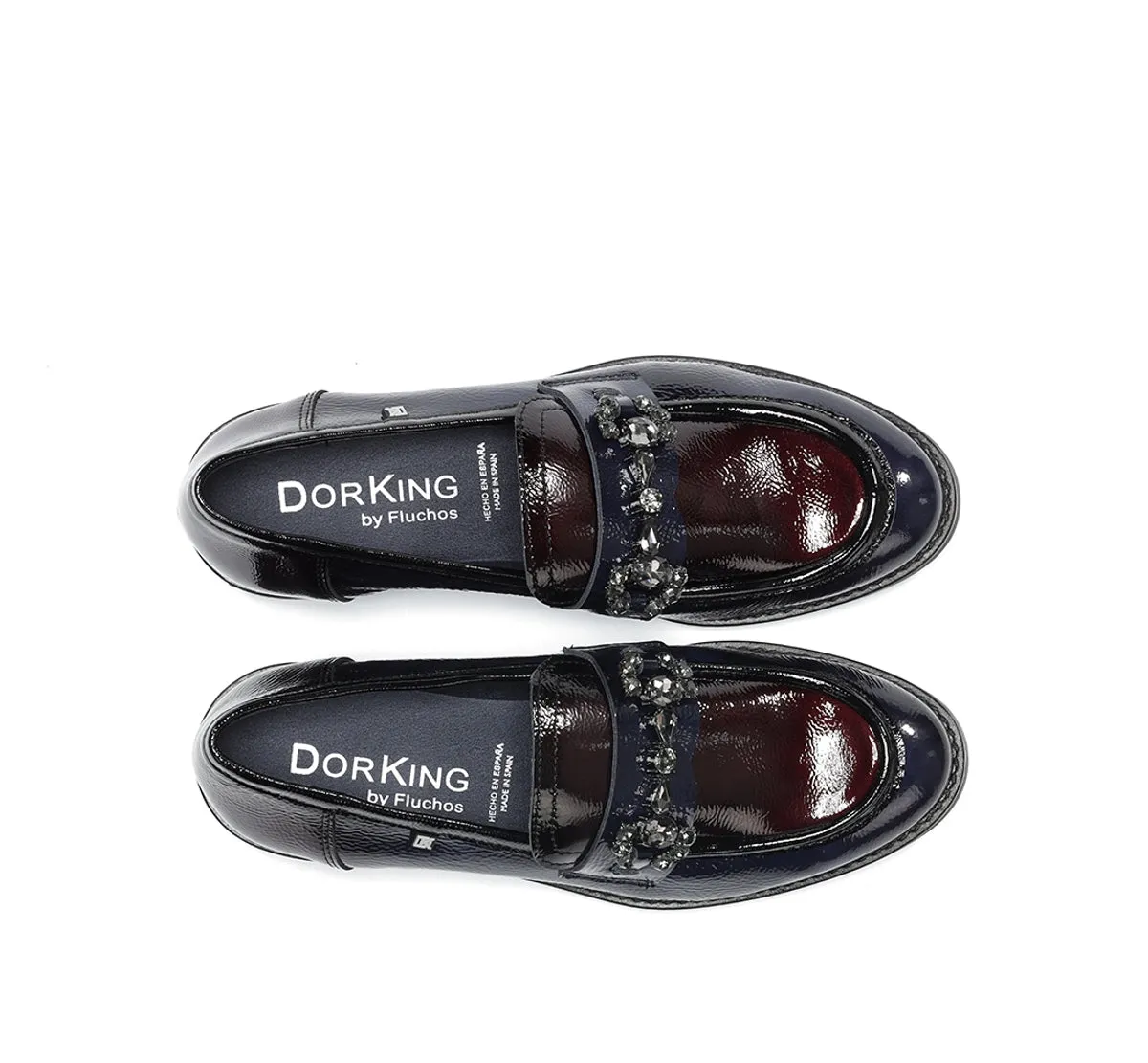 Fluchos Harvard D9118 mocassino blu donna comodo