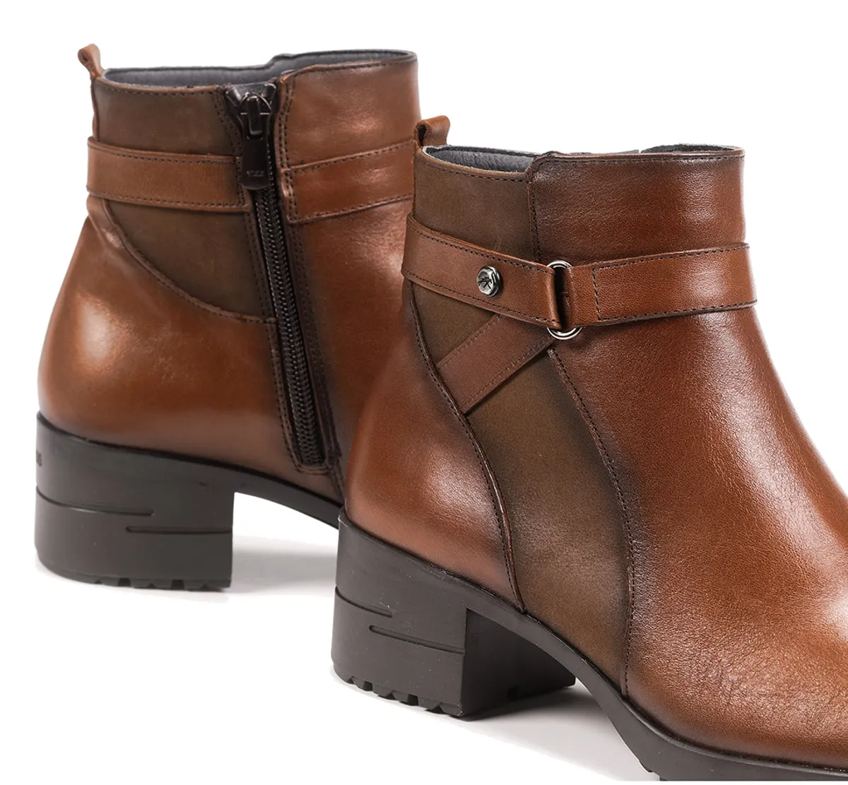Fluchos Aliss F1368 Stivaletti Marroni Donna Pelle