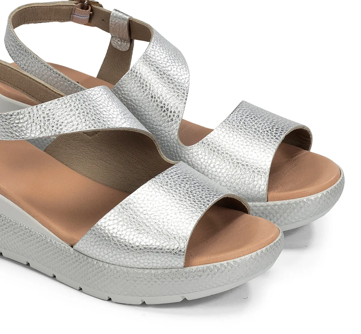 Dorking Ever D9495 sandali donna argento fibbia