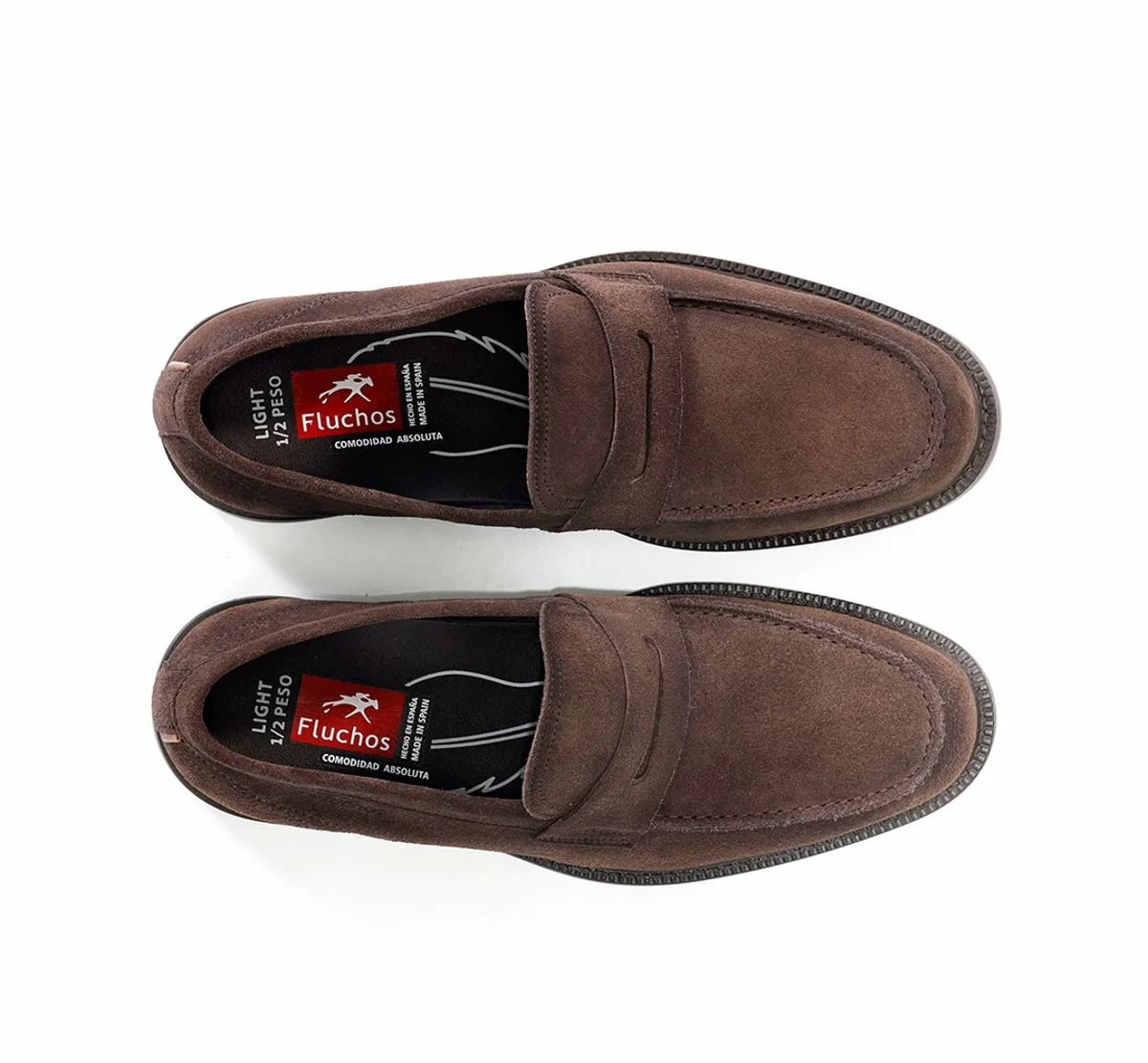 Fluchos Adrien F2496 mocassini uomo marroni pelle