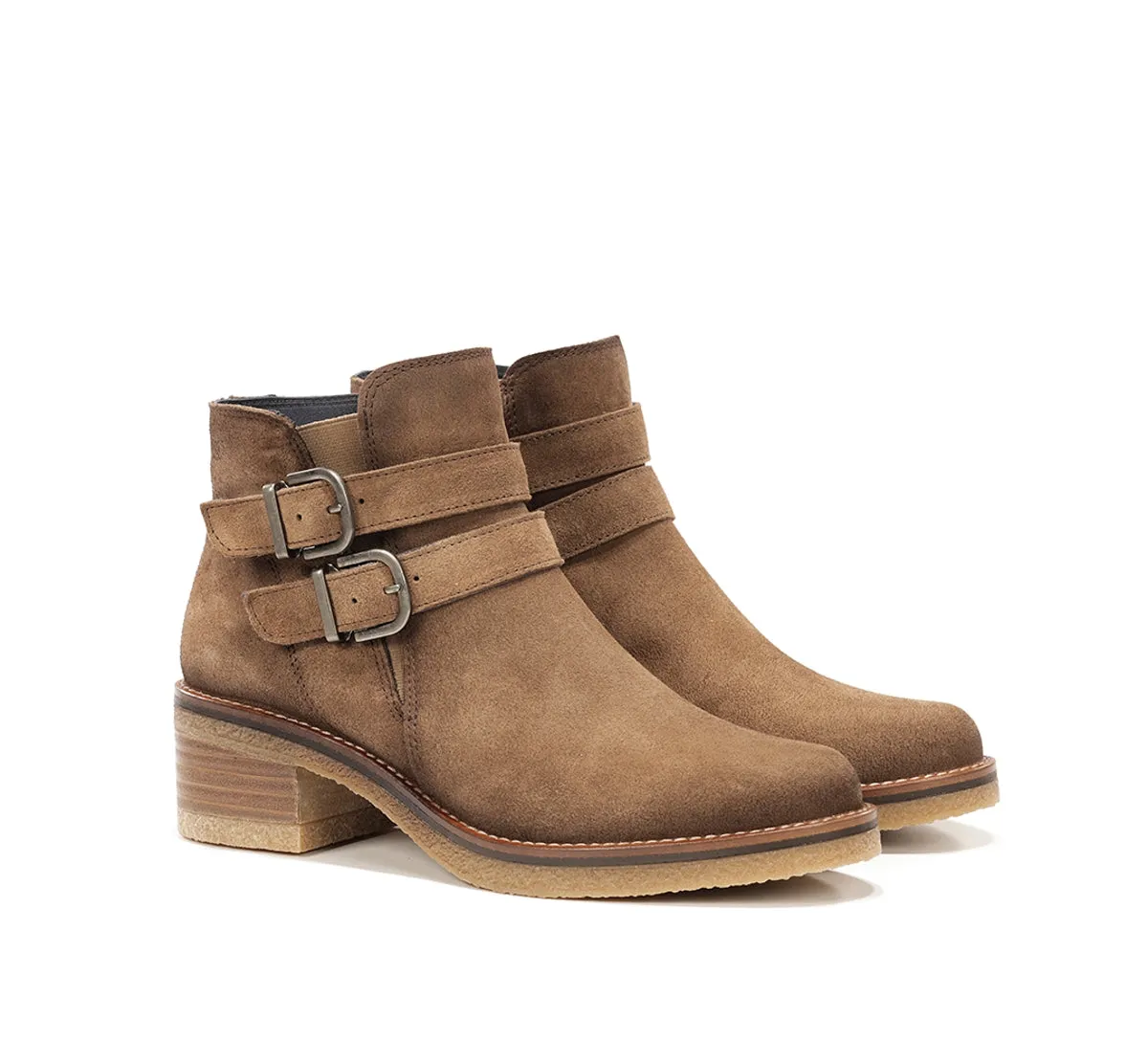 Fluchos Dorking Lucero D9741 stivaletti donna marrone crepe