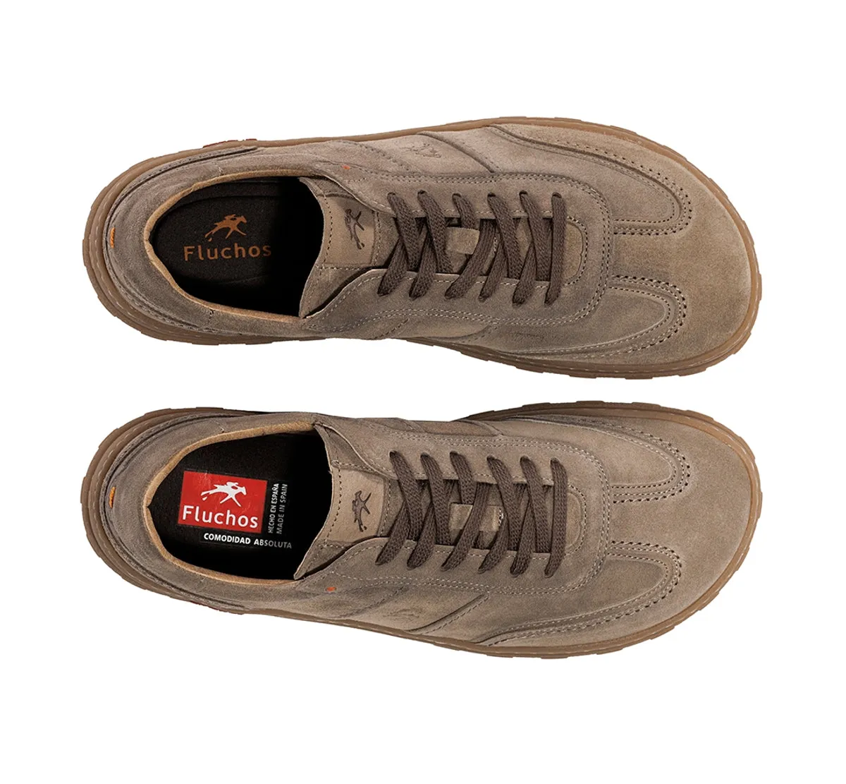 Fluchos Jerry F2502 sneakers uomo beige pianta larga