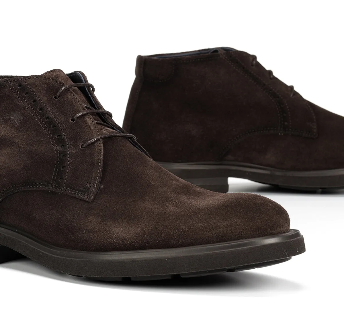 Fluchos Belgas F0772 stivaletti marroni uomo leggeri