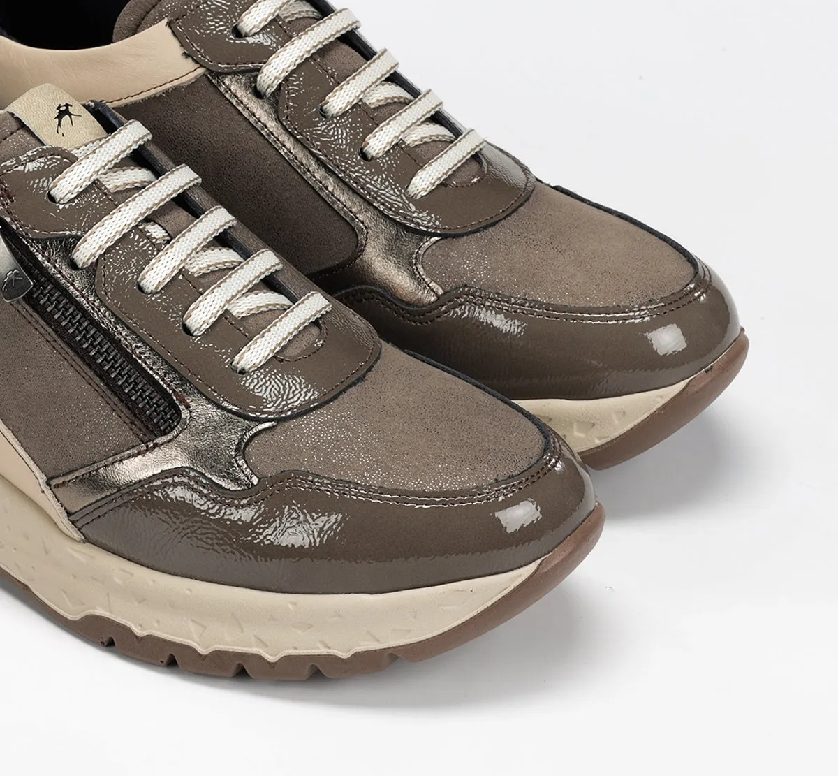 Fluchos Nexus F2308 Sneakers Taupe Donna Pelle