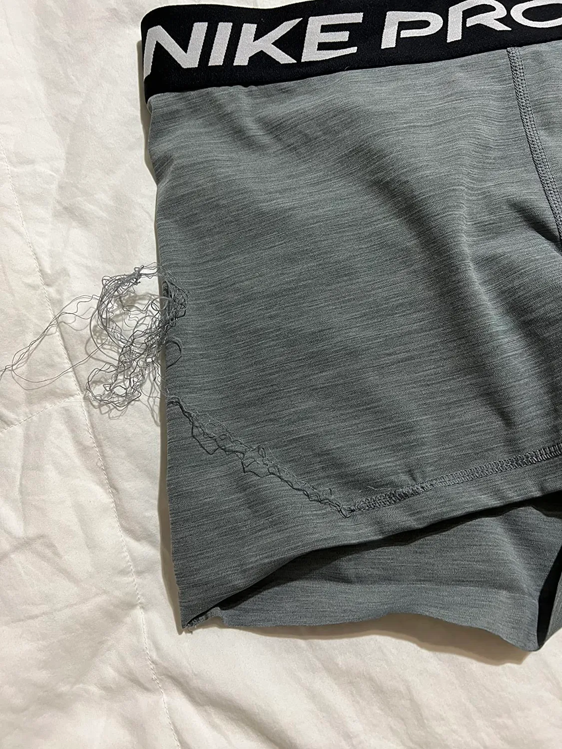 Nike Pro shorts donna XL training elastico grigio