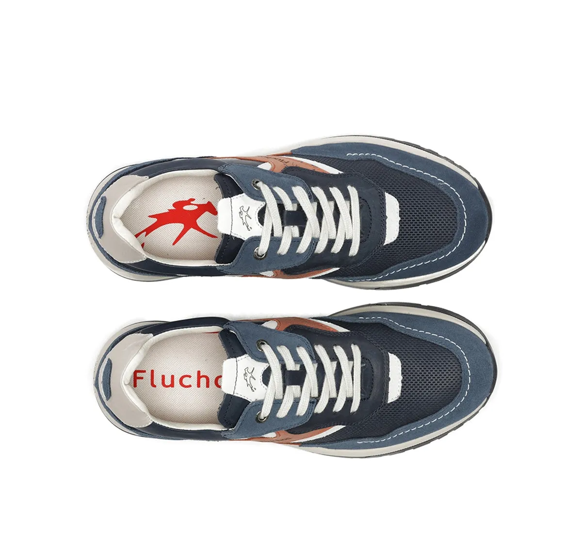 Fluchos Karter F2404 sneakers uomo blu pianta larga