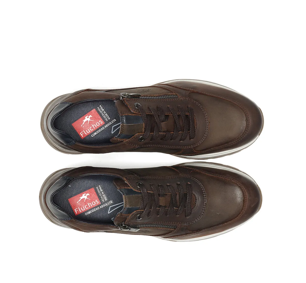 Fluchos Louis F1603 sneakers uomo marroni pelle