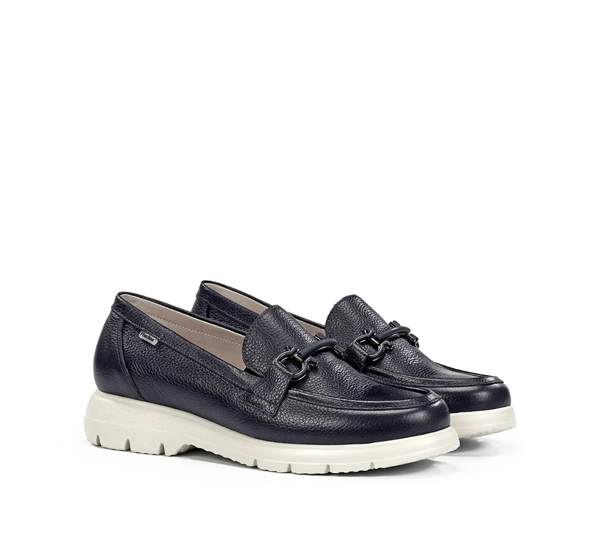 Fluchos Gladis F1936 mocassino donna blu punta tonda