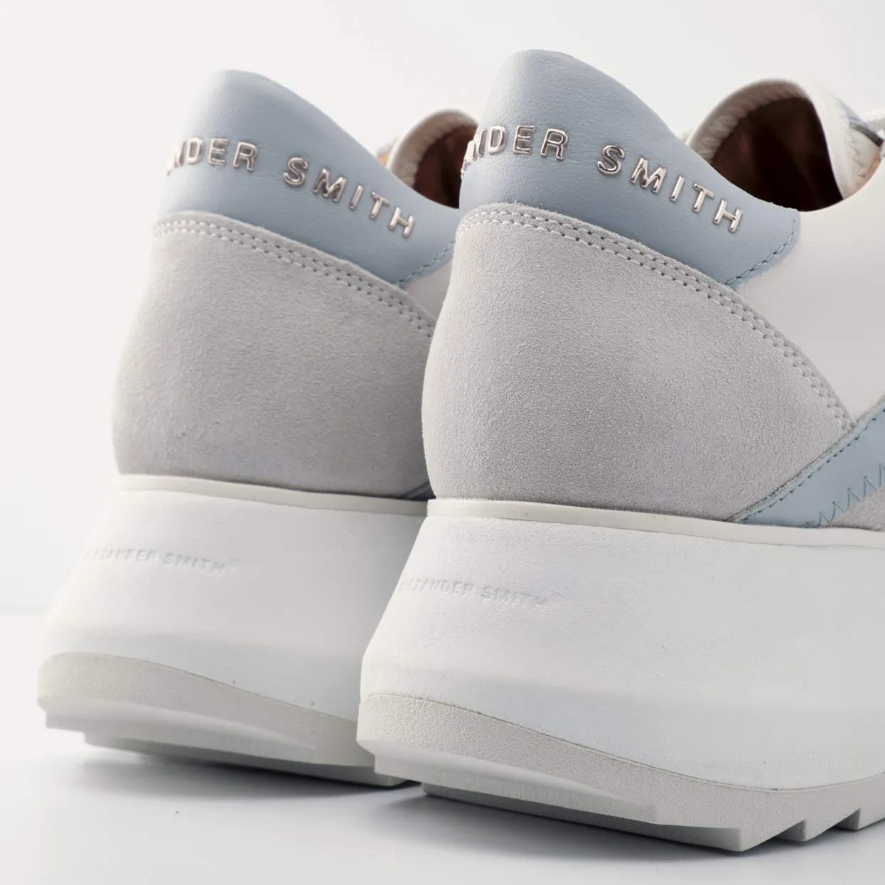Alexander Smith Chelsea White Rose sneakers donna pelle