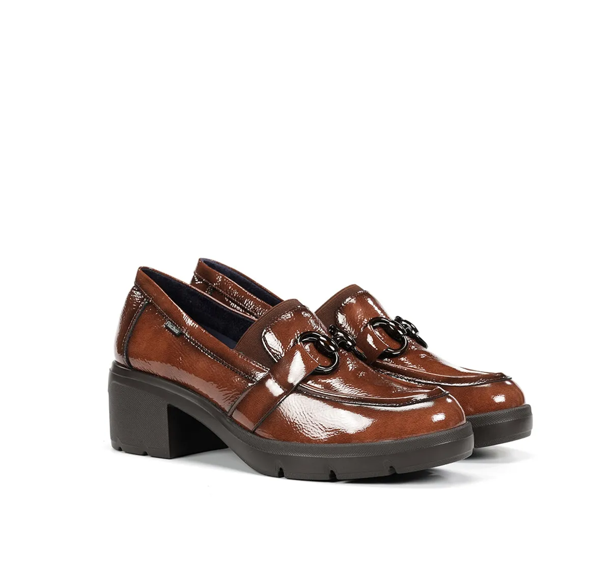 Fluchos Fugaz F2111 mocassini donna marrone tacco