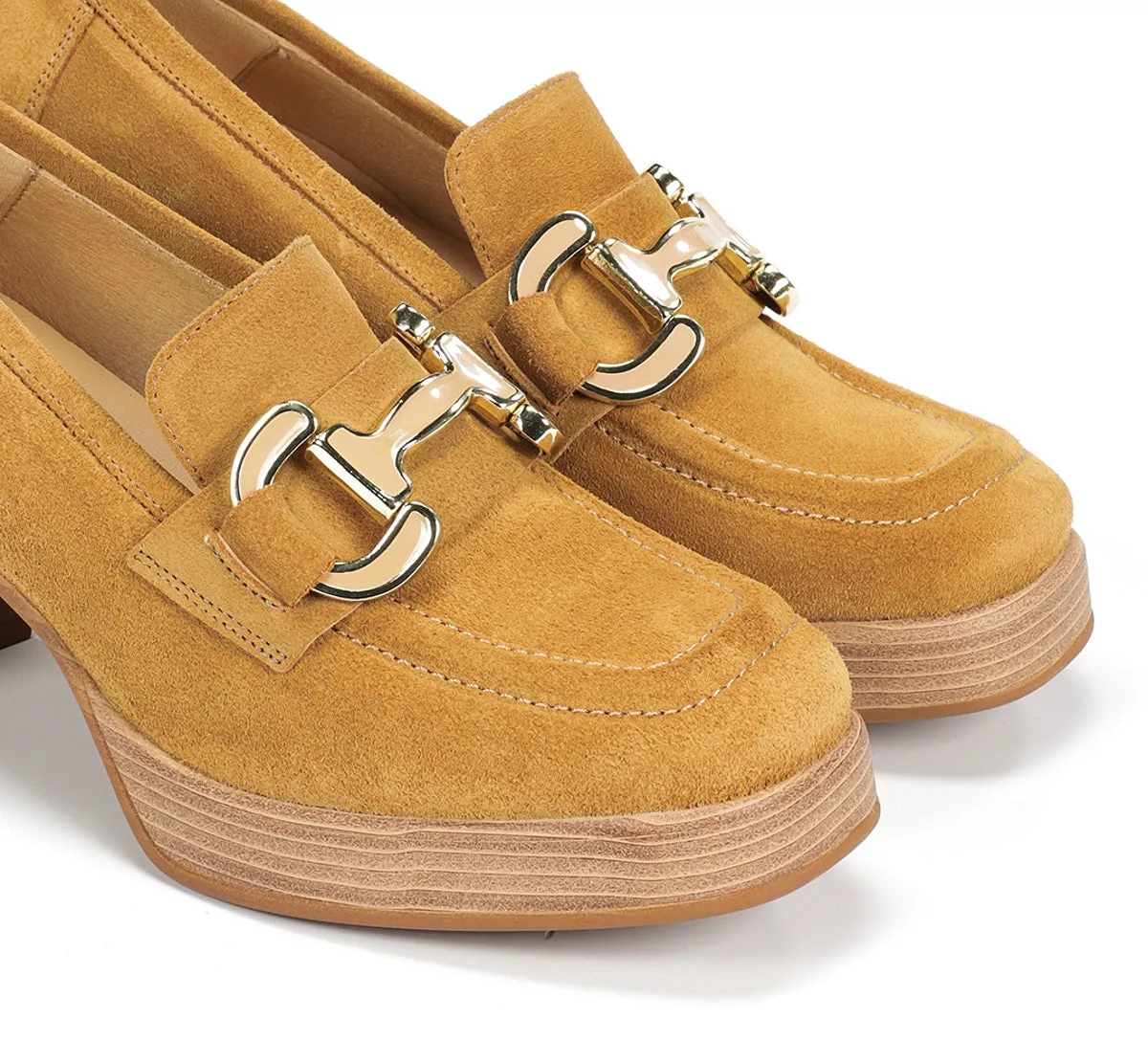 Fluchos Cristel D9232 mocassini donna marrone pelle