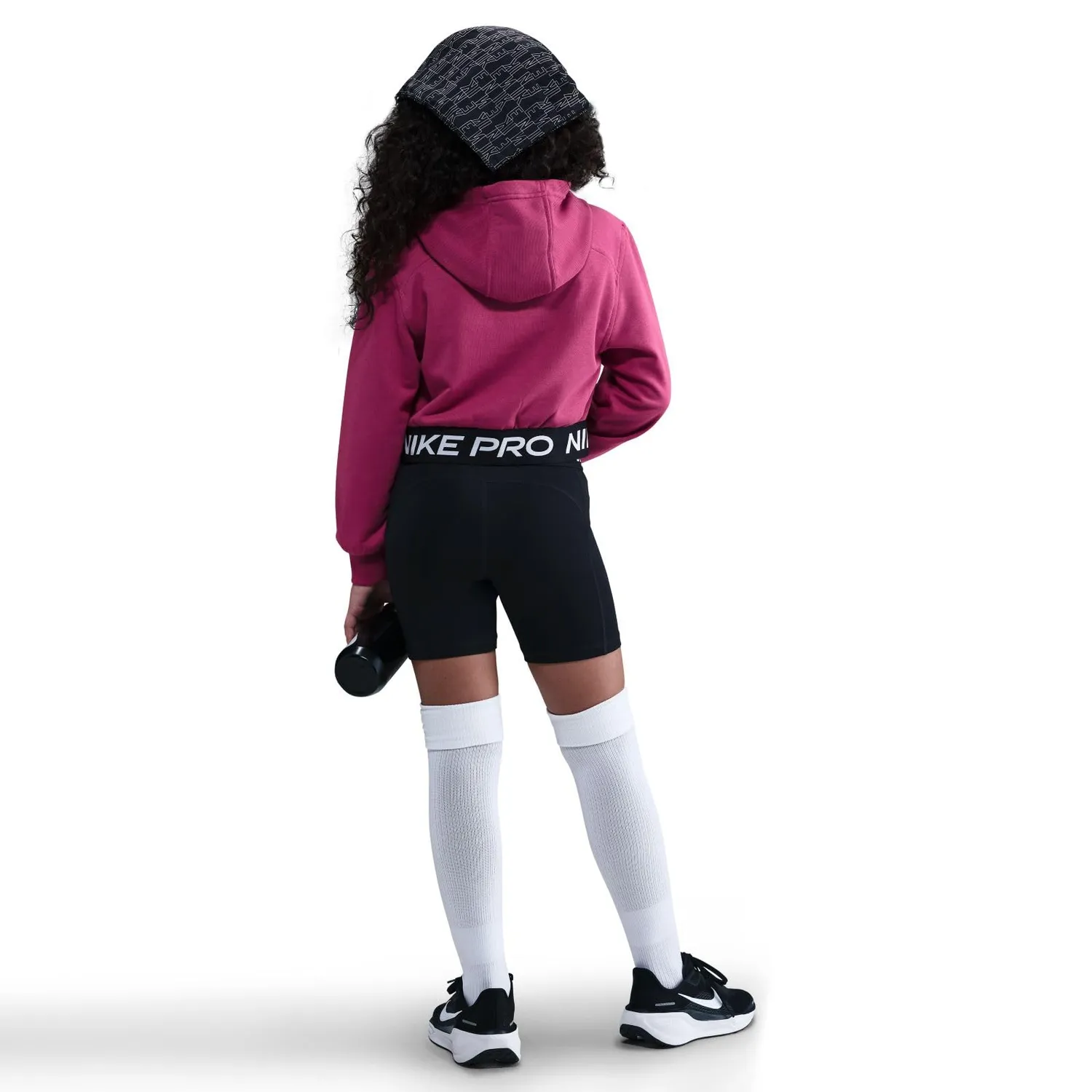 Nike Pro Fleece felpa bambina 8-9 anni blu