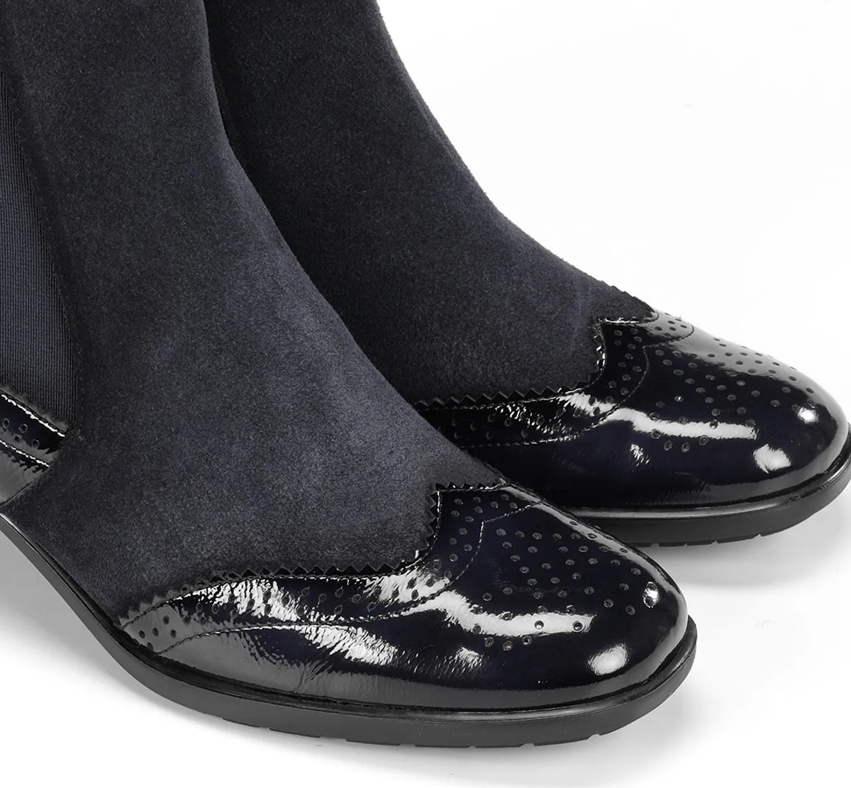 Fluchos Dorking Ikia D9368 stivaletto blu donna con fibbia