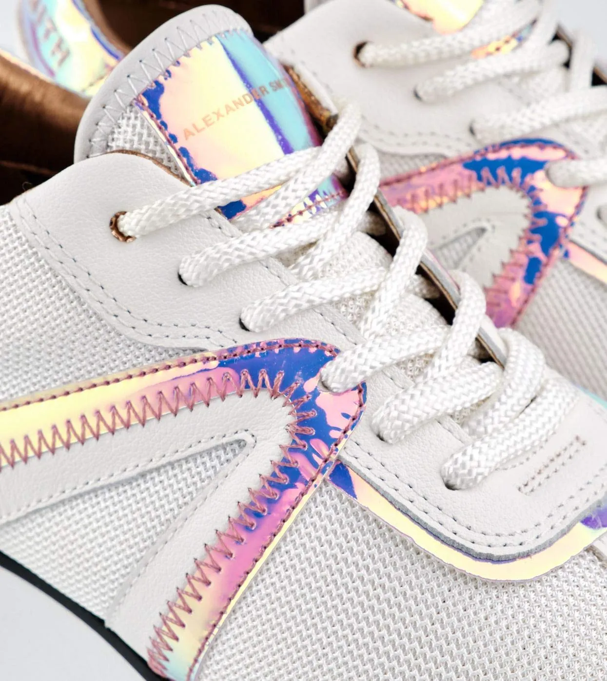 Alexander Smith Chelsea White Iride sneakers donna pelle
