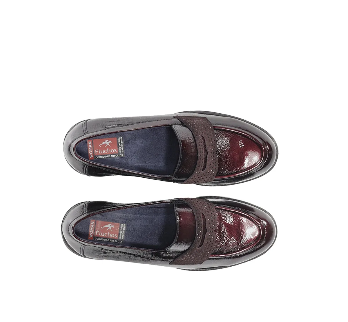 Fluchos Fugaz F2517 mocassini donna bordeaux track