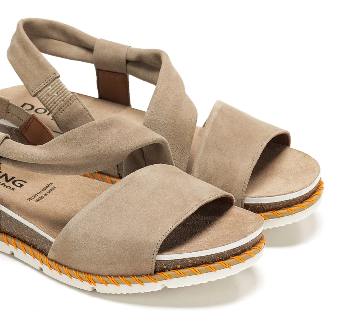 Fluchos Sport D9324 sandalo donna taupe chiusura velcro