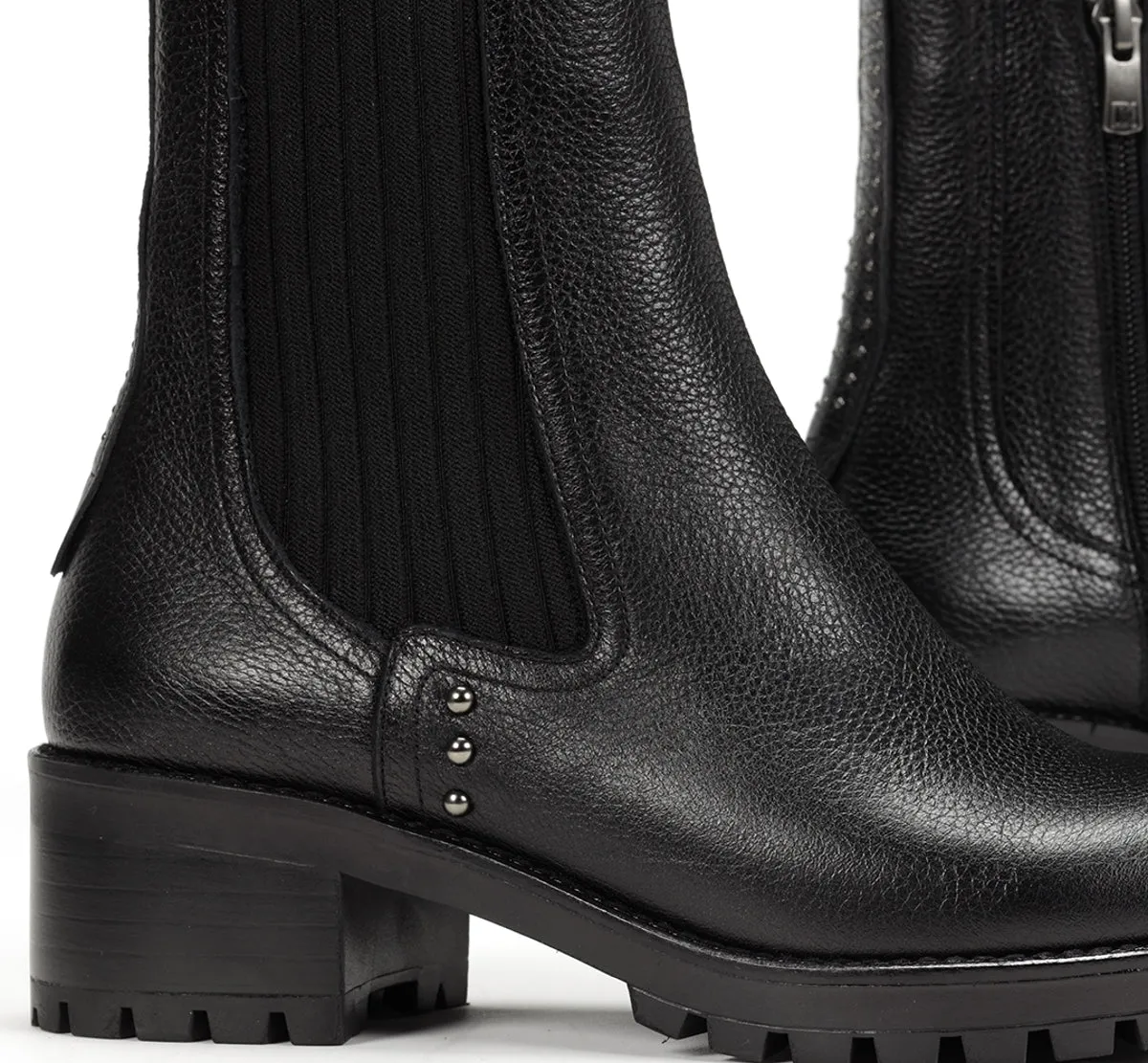 Fluchos Glass D8824 Stivaletti Donna Nero Track
