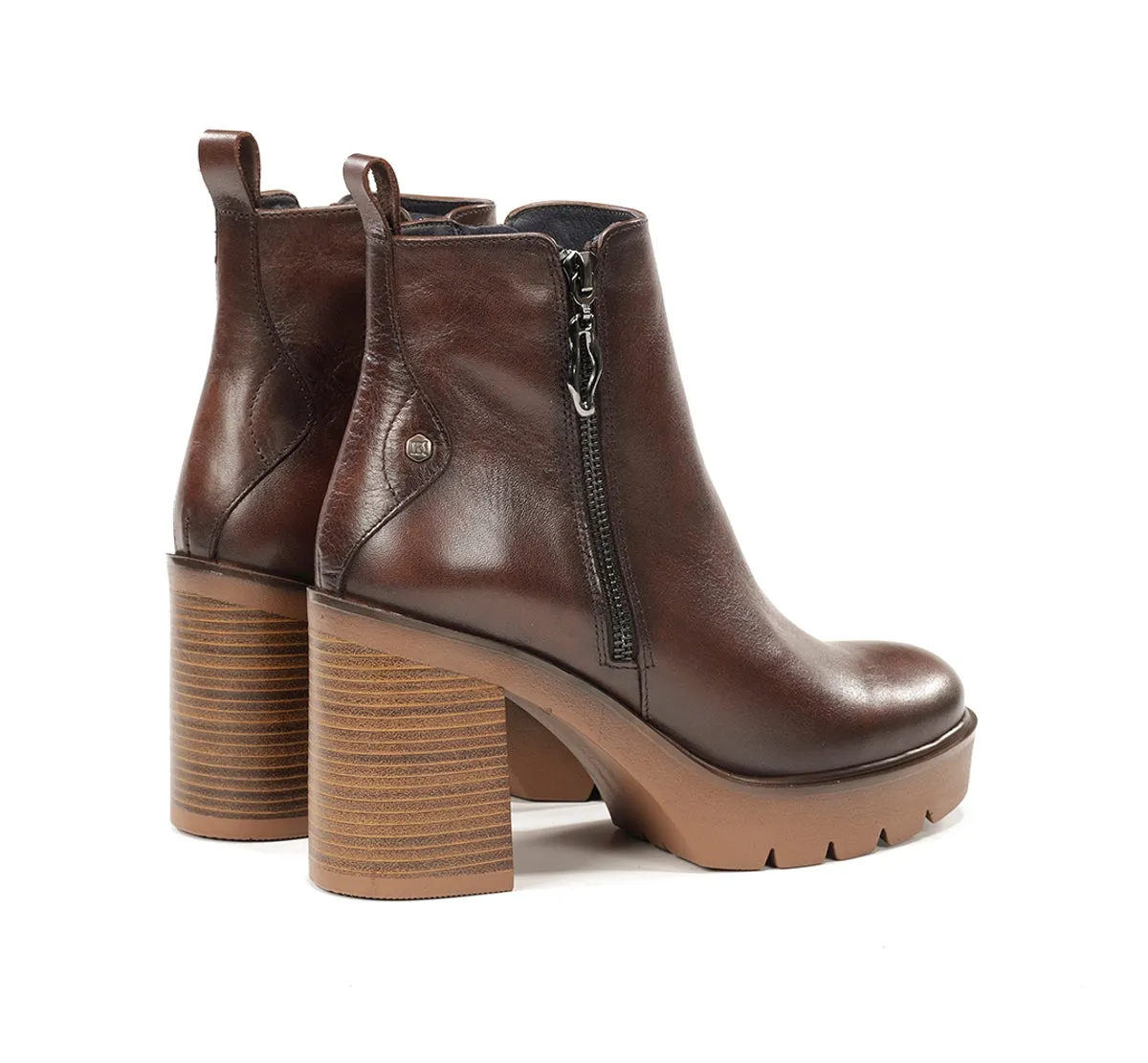 Dorking Alert D9562 stivaletti donna marroni tacco