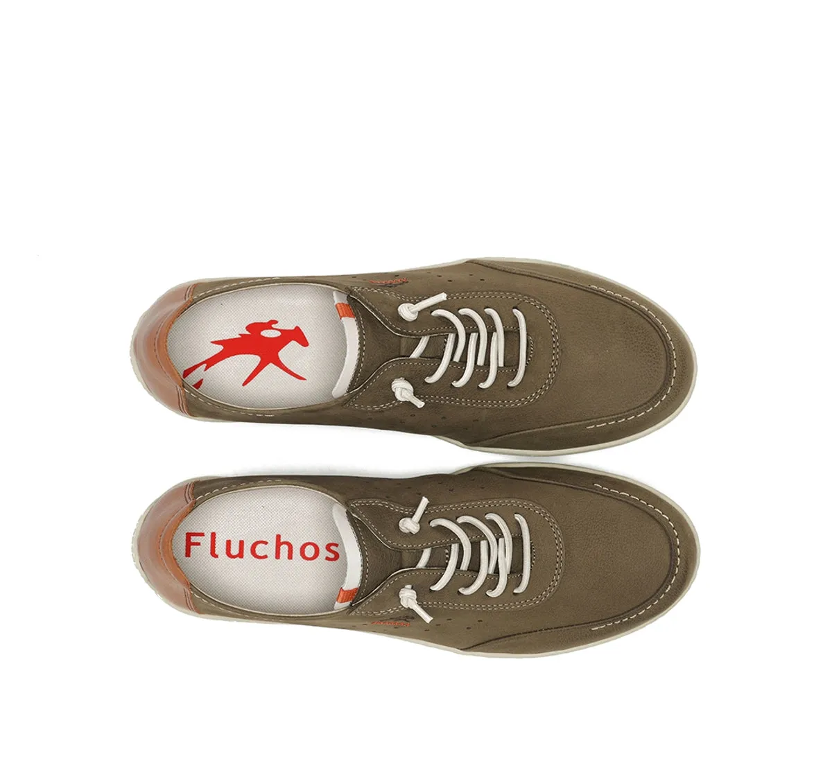 Fluchos Andy F2372 sneakers uomo verde con lacci