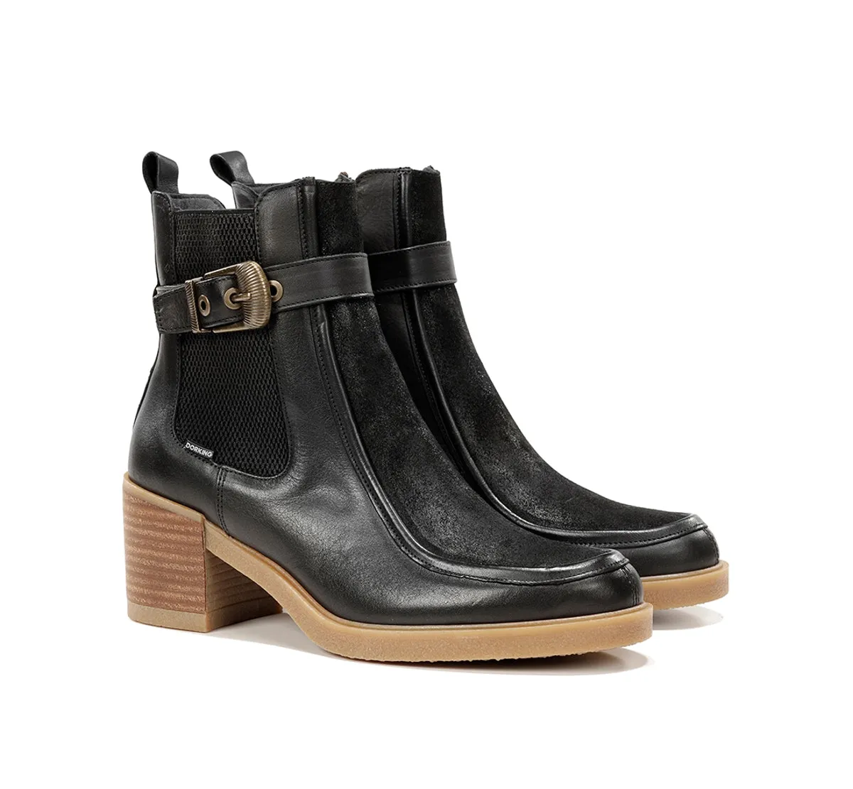 Fluchos Aroma D9755 stivaletti neri donna comodi