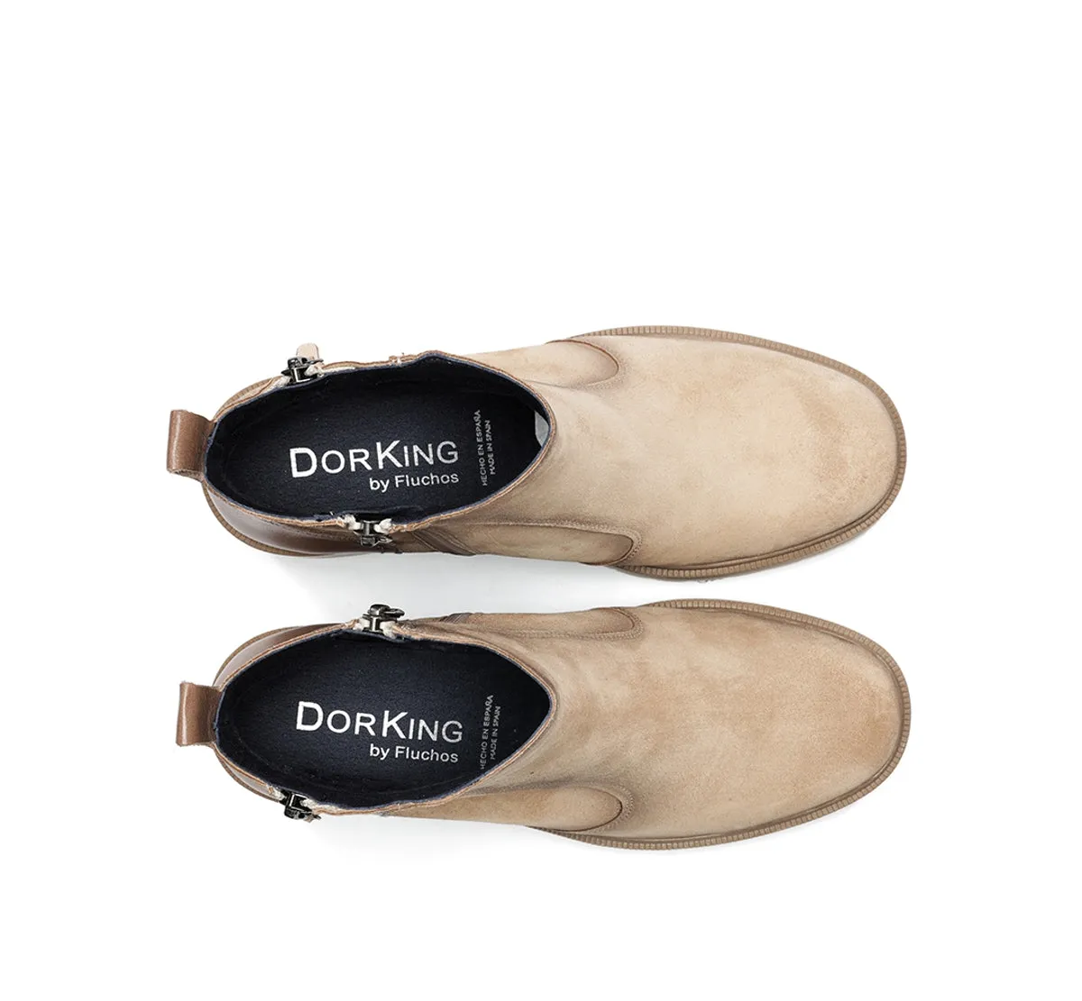 Fluchos Sarah D9353 stivaletto donna taupe tacco largo