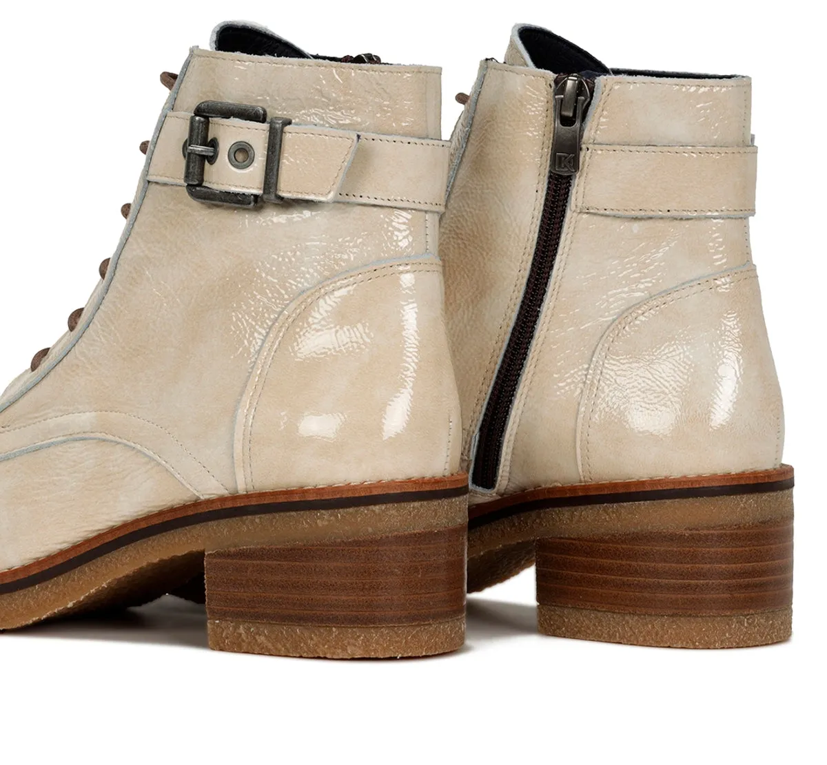 Fluchos Lucero D8686 stivaletti donna bianchi zip