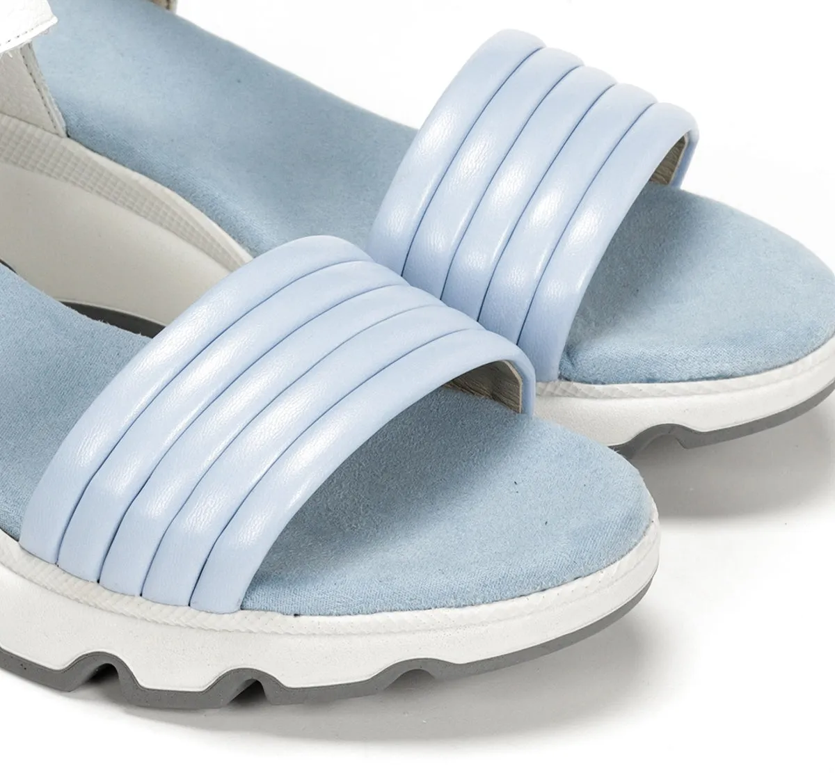 Fluchos Lais D9023 sandalo blu con zeppa