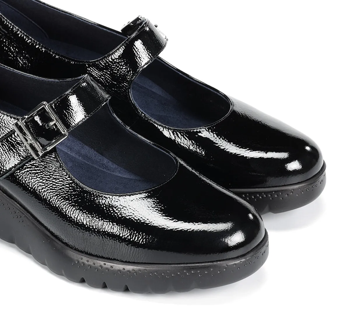 Fluchos Live F2247 scarpe donna nero zeppa