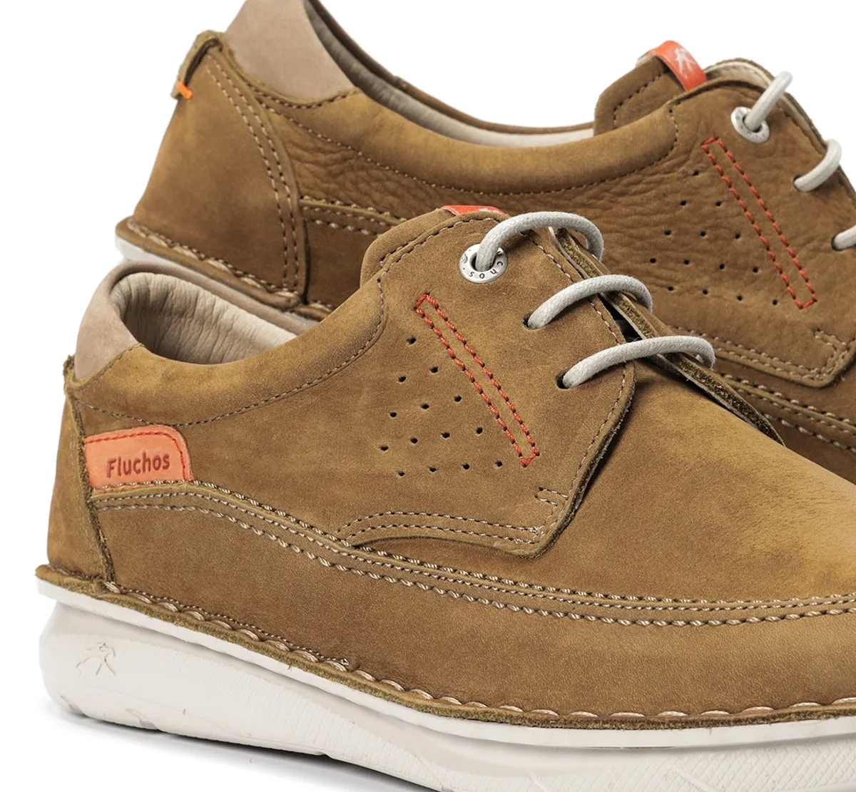 Fluchos Parker F2002 scarpe uomo marroni pelle