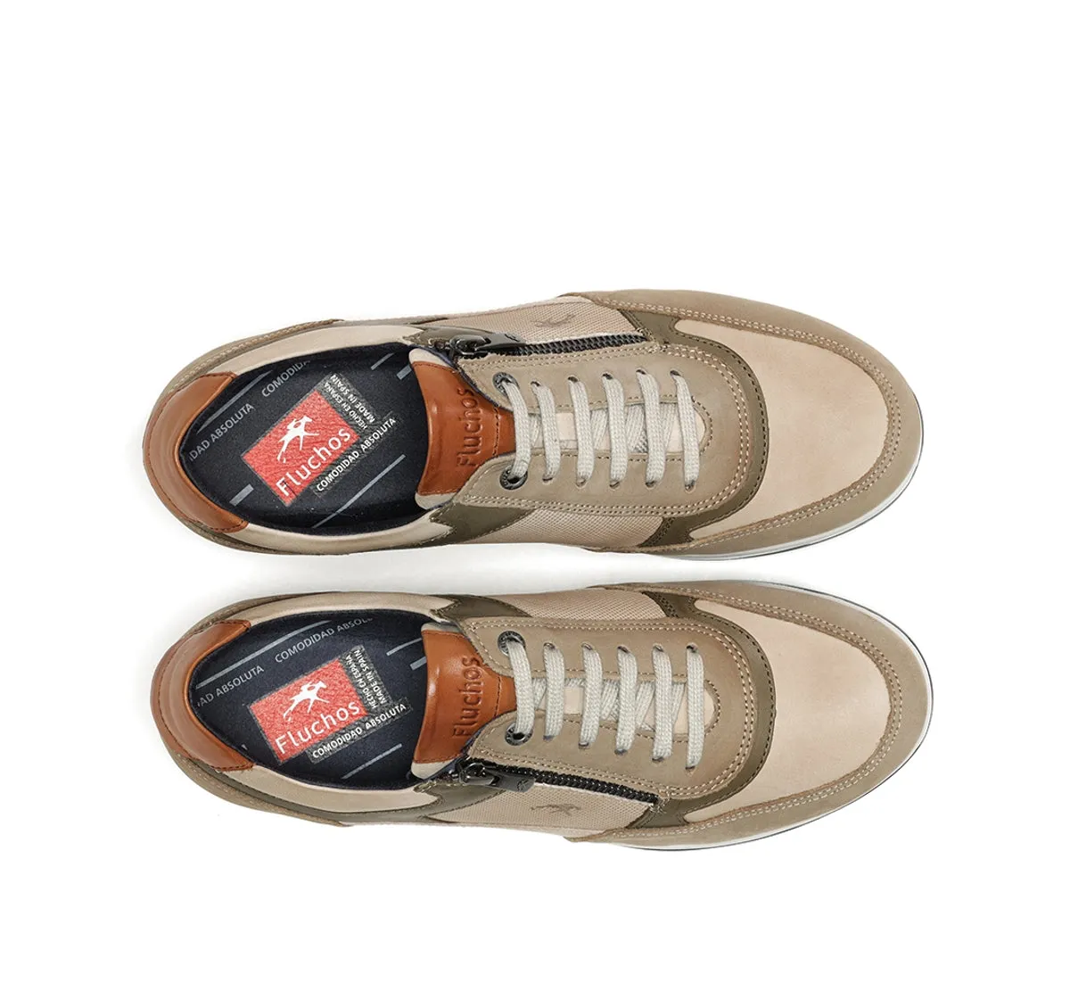 Fluchos Daniel F1288 sneakers tortora uomo