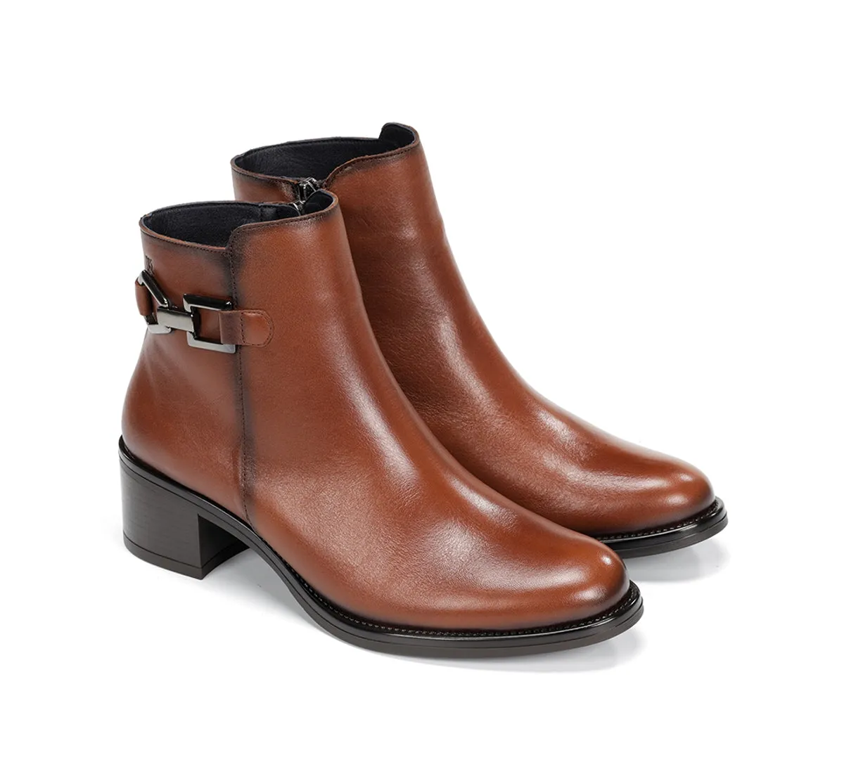 Fluchos Chiara D9347 stivaletto marrone punta sfilata