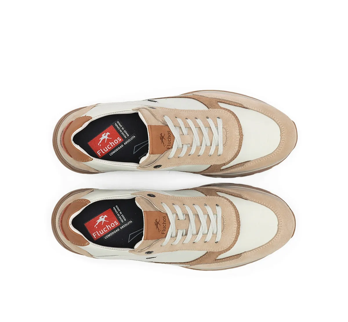 Fluchos Louis F2190 sneakers uomo tortora pelle