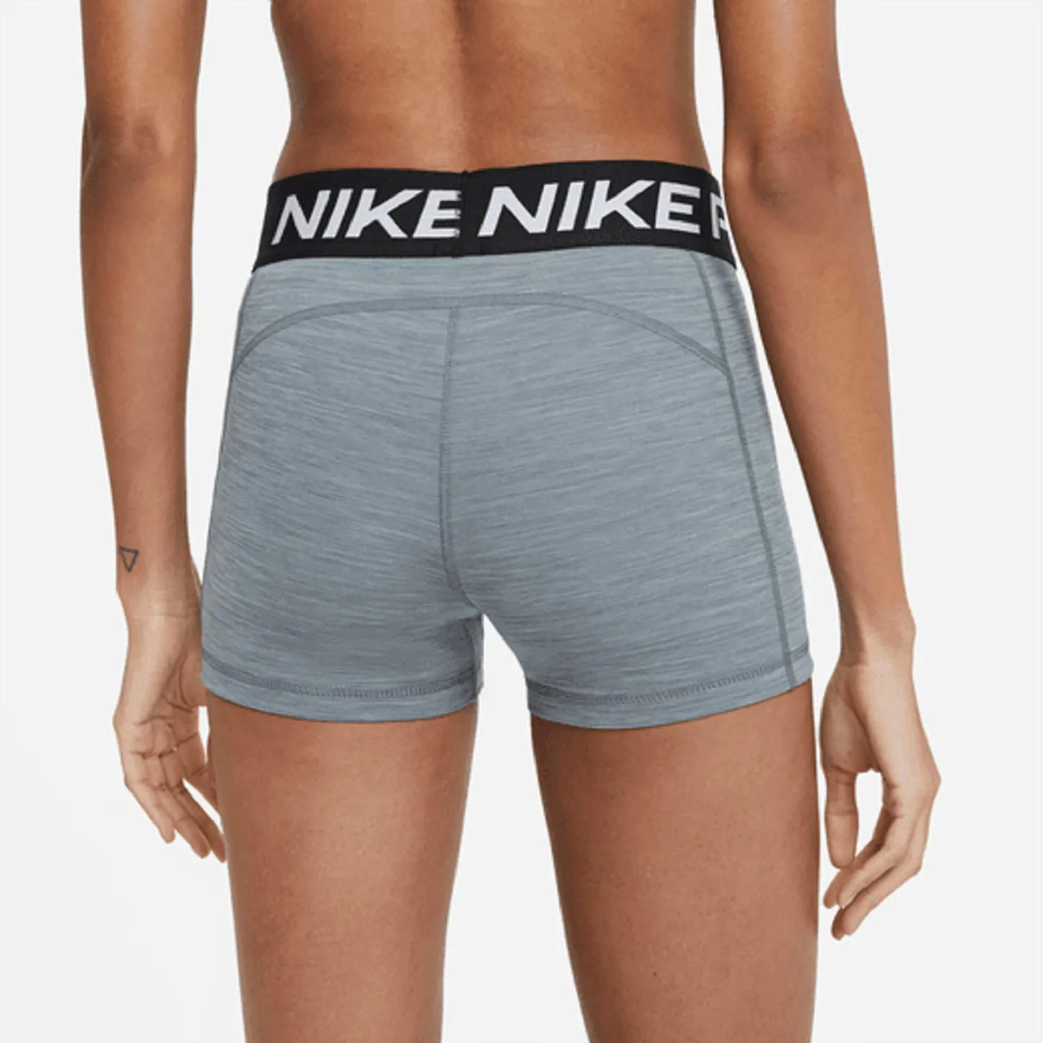 Nike Pro shorts donna XL training elastico grigio