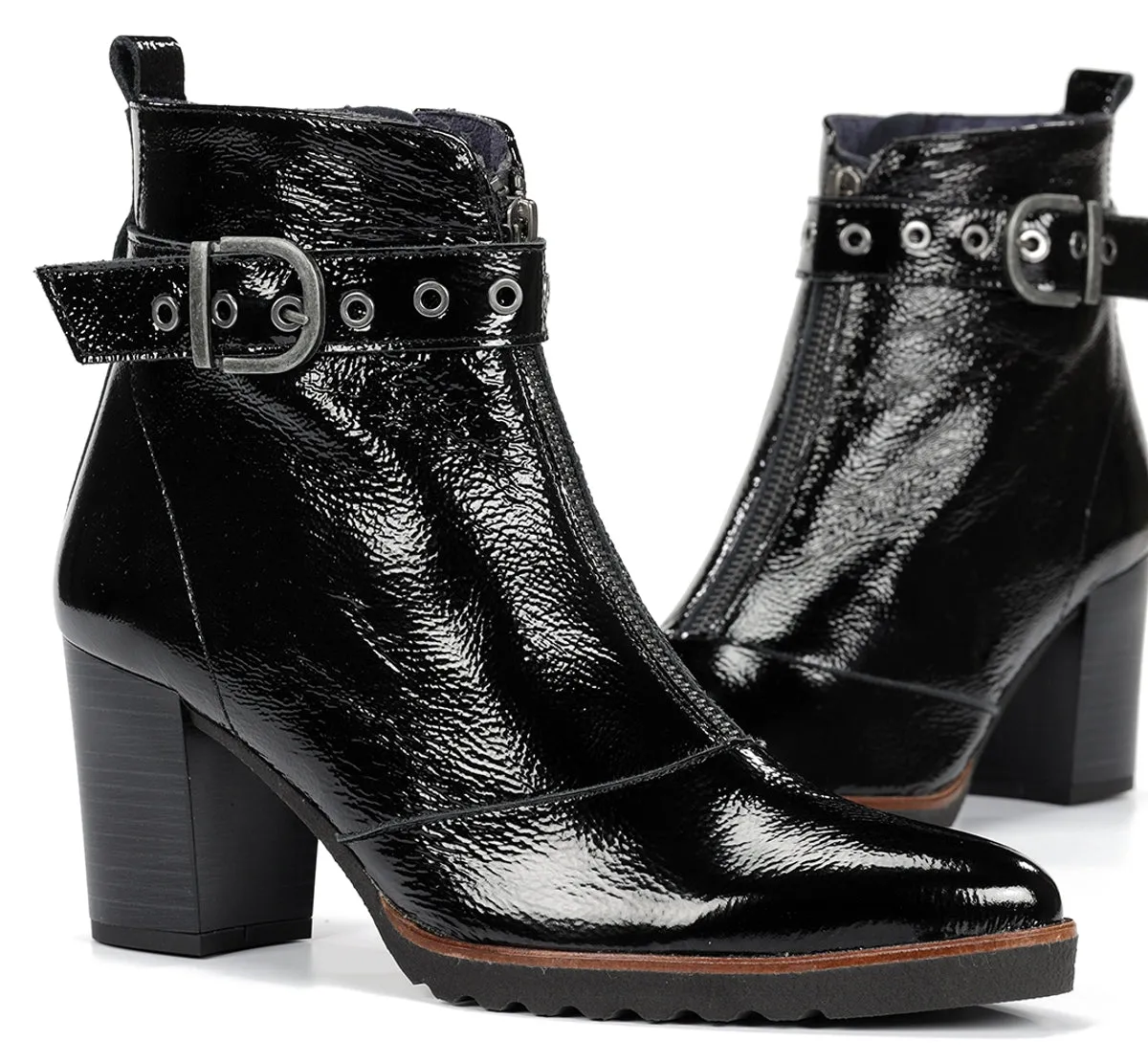 Dorking Thais D8300 stivaletti donna neri tacco
