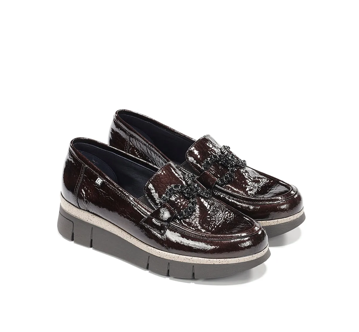 Fluchos India D9325 mocassino marrone suola grip